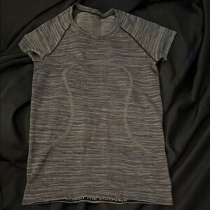 lululemon athletica Gray Striped Top